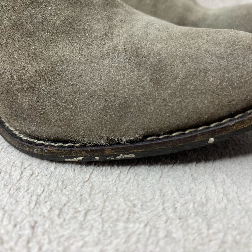 Rebels Suede Double Buckle Ankle Boots Women’s 8 Gray/Tan Boho Bohemian Festival - Picture 8 of 12